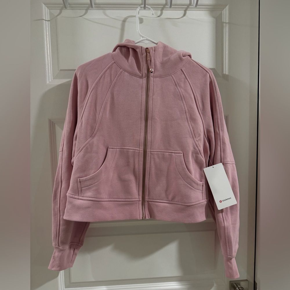 New Lululemon Pink Haze/ Rose Gold Oversized Scuba Jacket